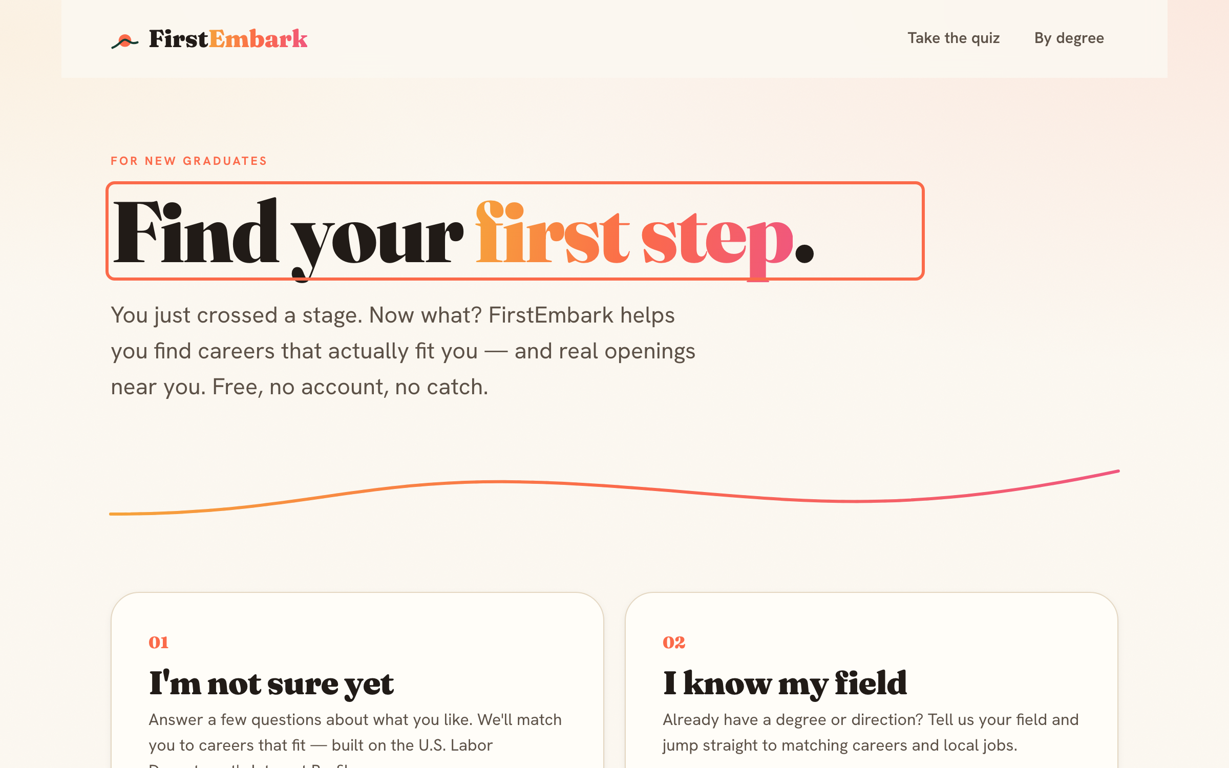 FirstEmbark - Project Screenshot